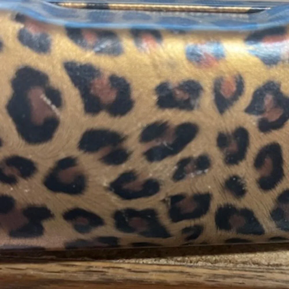 GUESS Designer Leopard Print Case for Eyeglasses